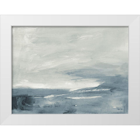 Seaboard Haze I White Modern Wood Framed Art Print by Barnes, Victoria