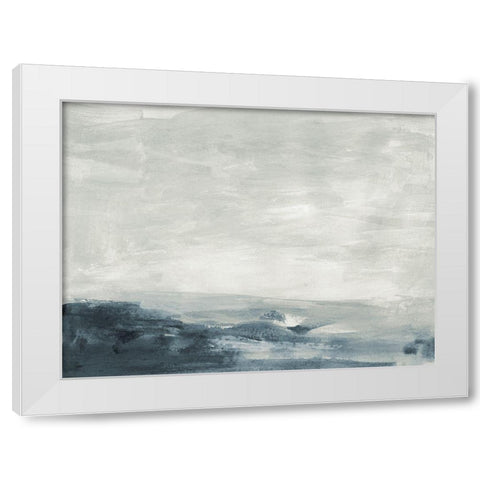 Seaboard Haze II White Modern Wood Framed Art Print by Barnes, Victoria