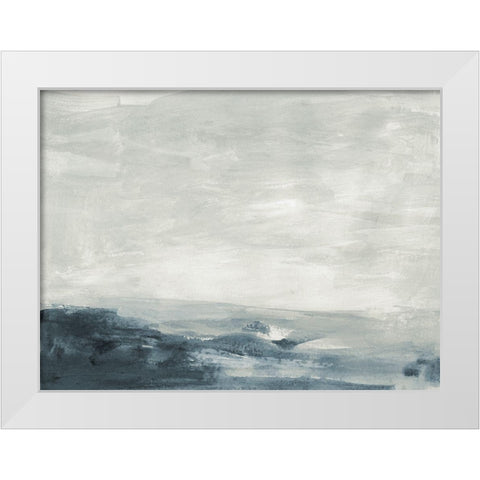 Seaboard Haze II White Modern Wood Framed Art Print by Barnes, Victoria