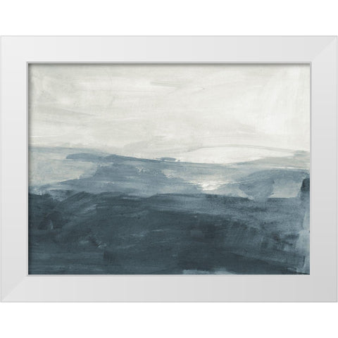 Seaboard Haze III White Modern Wood Framed Art Print by Barnes, Victoria