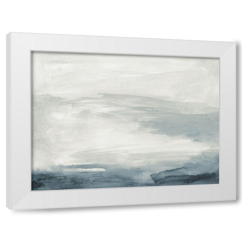 Seaboard Haze IV White Modern Wood Framed Art Print by Barnes, Victoria