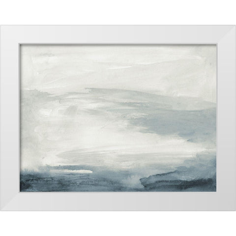 Seaboard Haze IV White Modern Wood Framed Art Print by Barnes, Victoria