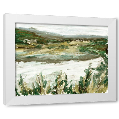 Further II White Modern Wood Framed Art Print by Wang, Melissa