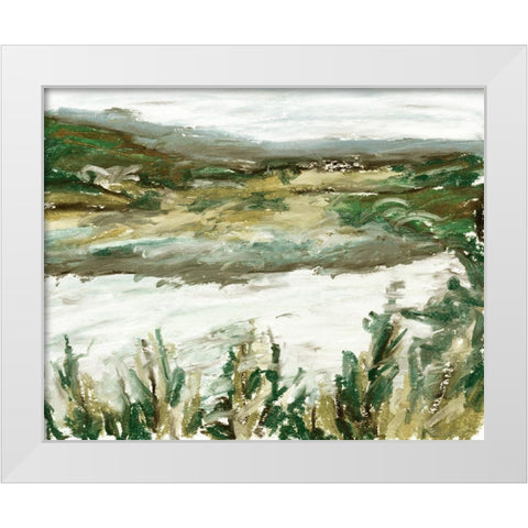 Further II White Modern Wood Framed Art Print by Wang, Melissa