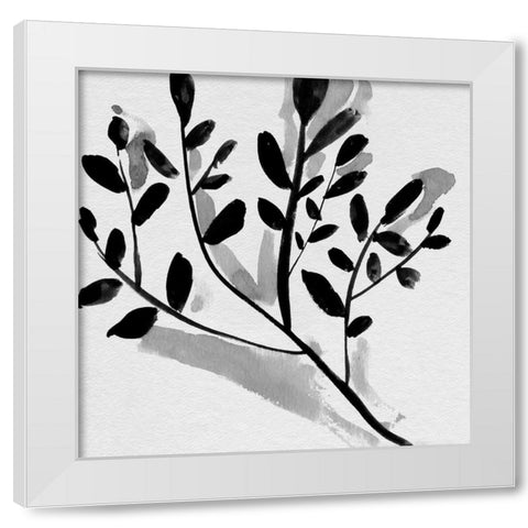 Sprouting IV White Modern Wood Framed Art Print by Wang, Melissa