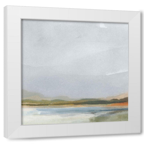 Halcyon Countryside II White Modern Wood Framed Art Print by Barnes, Victoria