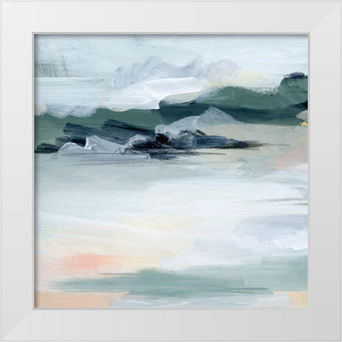 Abstracted Sea Foam II White Modern Wood Framed Art Print by Parker, Jennifer Paxton