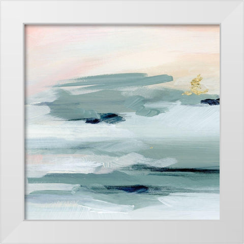 Abstracted Sea Foam IV White Modern Wood Framed Art Print by Parker, Jennifer Paxton