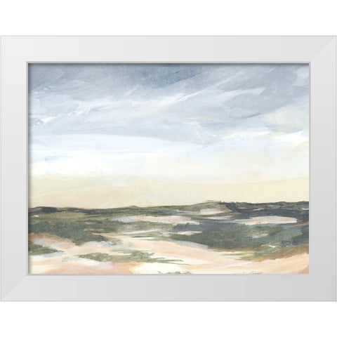 Stormy Sandbar I White Modern Wood Framed Art Print by Parker, Jennifer Paxton