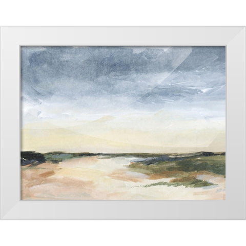 Stormy Sandbar II White Modern Wood Framed Art Print by Parker, Jennifer Paxton