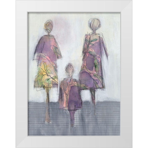 Oblivious II White Modern Wood Framed Art Print by Moore, Regina