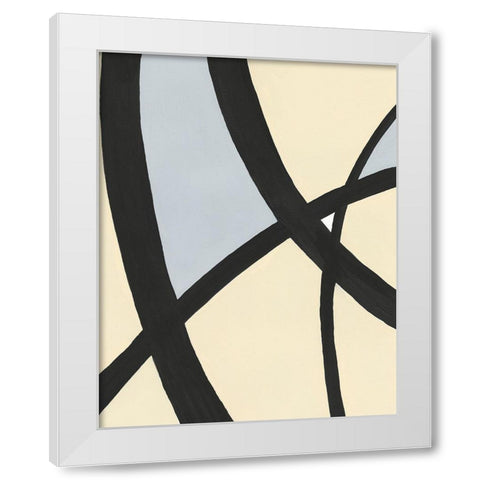 Serene Labyrinth I White Modern Wood Framed Art Print by Moore, Regina