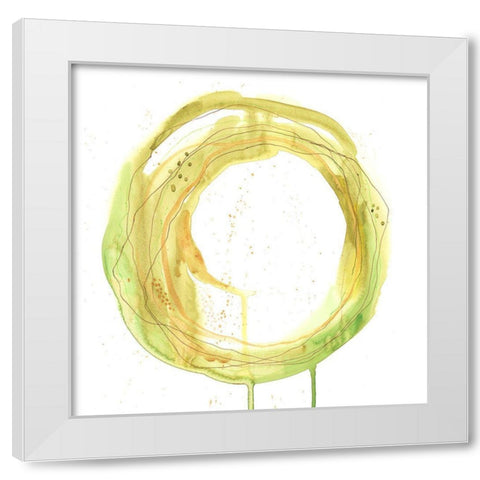 Soothing Ring II White Modern Wood Framed Art Print by Moore, Regina