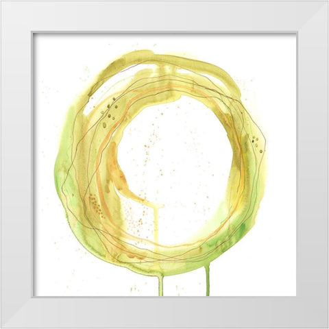 Soothing Ring II White Modern Wood Framed Art Print by Moore, Regina
