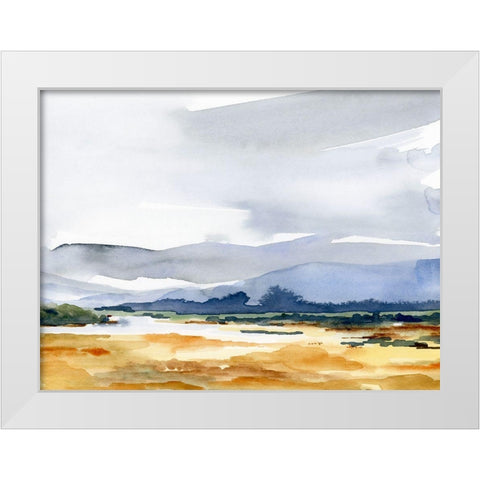 Blue Ridges I White Modern Wood Framed Art Print by Parker, Jennifer Paxton