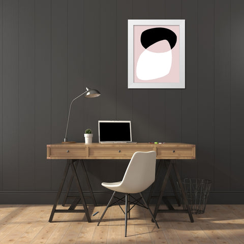 Rose Gate I White Modern Wood Framed Art Print by Green, Jacob