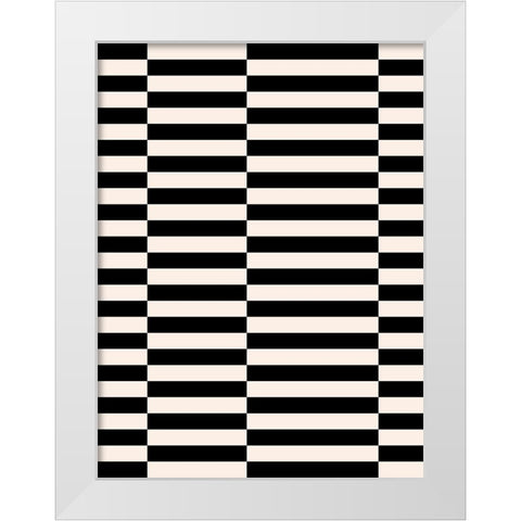 Zip Zap I White Modern Wood Framed Art Print by Green, Jacob