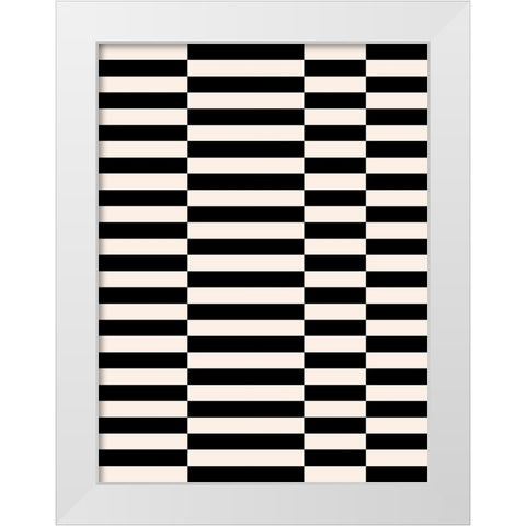 Zip Zap II White Modern Wood Framed Art Print by Green, Jacob