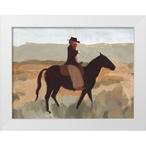 Folk Bandit I White Modern Wood Framed Art Print by Green, Jacob