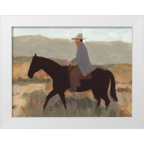 Folk Bandit II White Modern Wood Framed Art Print by Green, Jacob