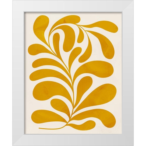 Goldenrod II White Modern Wood Framed Art Print by Popp, Grace