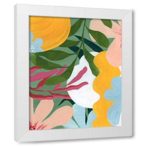 Gems of the Tropics I White Modern Wood Framed Art Print by Popp, Grace