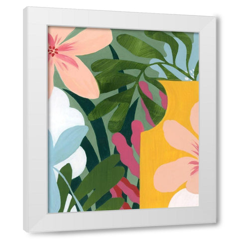 Gems of the Tropics II White Modern Wood Framed Art Print by Popp, Grace