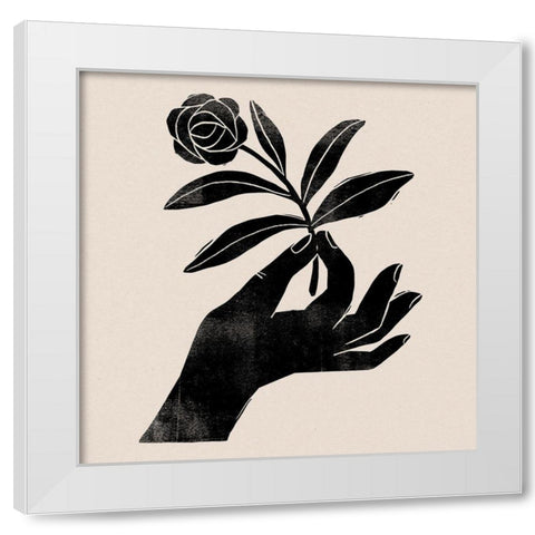 Plant Offering I White Modern Wood Framed Art Print by Barnes, Victoria