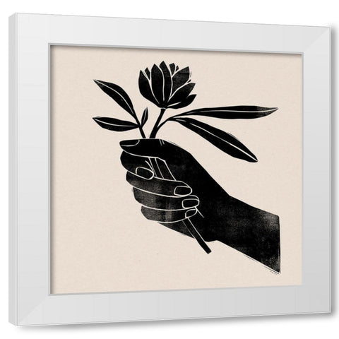 Plant Offering II White Modern Wood Framed Art Print by Barnes, Victoria