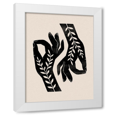 Plant Offering III White Modern Wood Framed Art Print by Barnes, Victoria