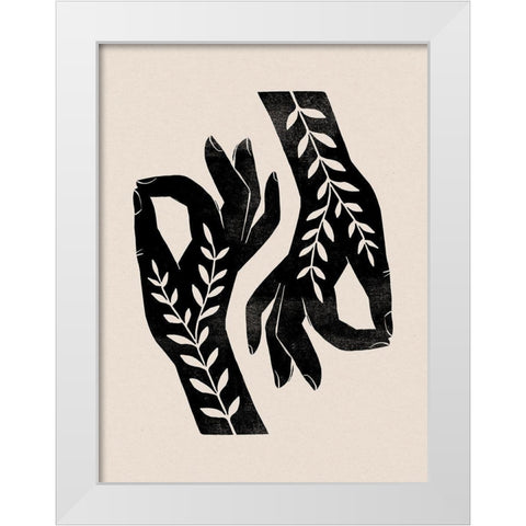 Plant Offering III White Modern Wood Framed Art Print by Barnes, Victoria