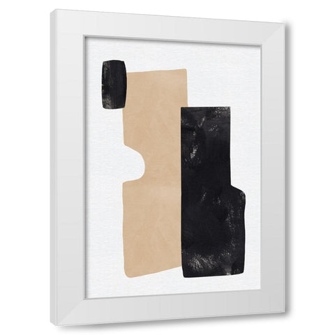 Rosetta Stones I White Modern Wood Framed Art Print by Green, Jacob