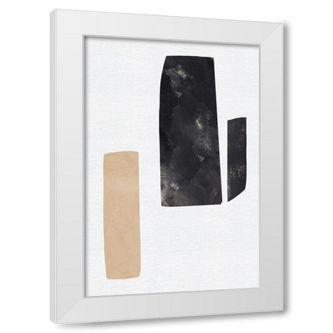 Rosetta Stones II White Modern Wood Framed Art Print by Green, Jacob