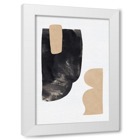 Rosetta Stones III White Modern Wood Framed Art Print by Green, Jacob
