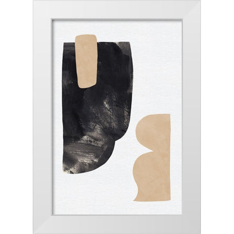 Rosetta Stones III White Modern Wood Framed Art Print by Green, Jacob