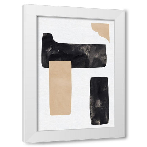 Rosetta Stones IV White Modern Wood Framed Art Print by Green, Jacob