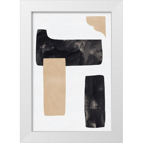 Rosetta Stones IV White Modern Wood Framed Art Print by Green, Jacob