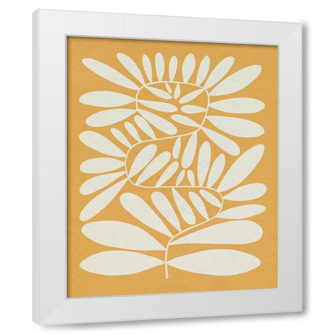 70s Sprig IV White Modern Wood Framed Art Print by Caroline, Emma