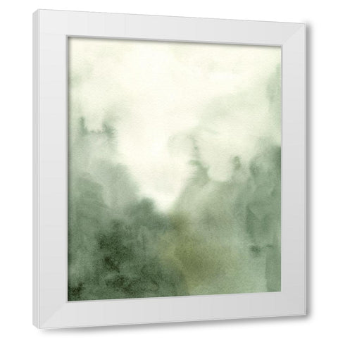 Verdant Fog I White Modern Wood Framed Art Print by Caroline, Emma