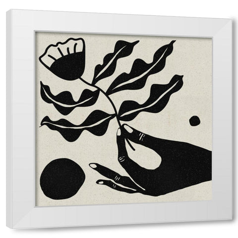 The Sun and Her Flower I White Modern Wood Framed Art Print by Wang, Melissa