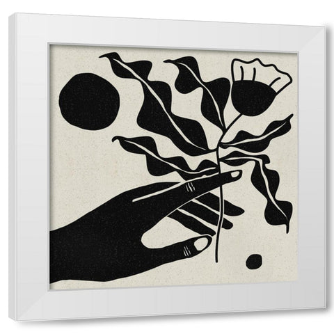 The Sun and Her Flower II White Modern Wood Framed Art Print by Wang, Melissa