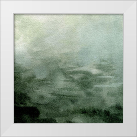 Dark Waters I White Modern Wood Framed Art Print by Caroline, Emma