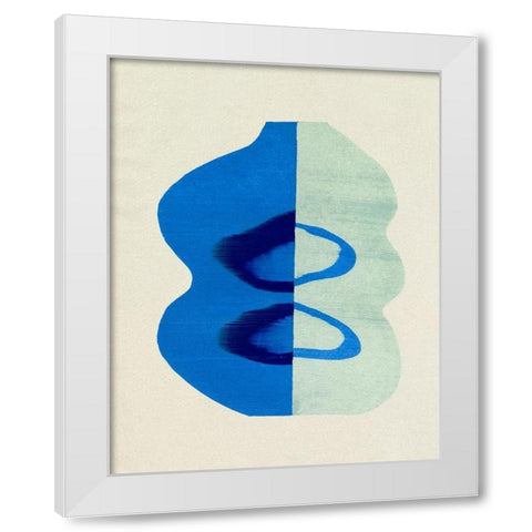 Squiggle Vase II White Modern Wood Framed Art Print by Caroline, Emma