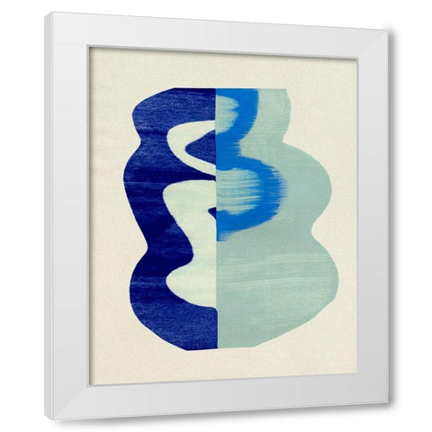 Squiggle Vase III White Modern Wood Framed Art Print by Caroline, Emma