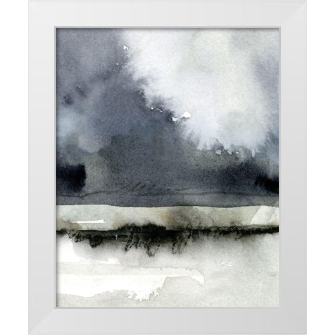 Dusk Horizon I White Modern Wood Framed Art Print by Caroline, Emma