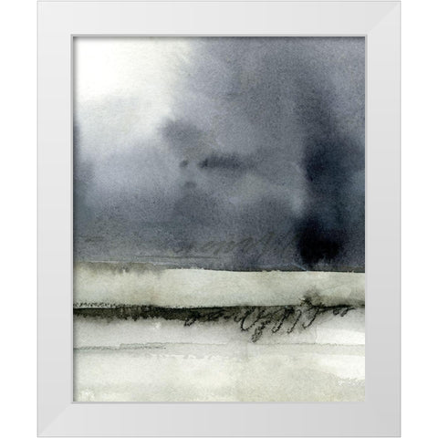 Dusk Horizon II White Modern Wood Framed Art Print by Caroline, Emma