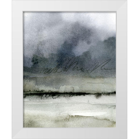 Dusk Horizon III White Modern Wood Framed Art Print by Caroline, Emma
