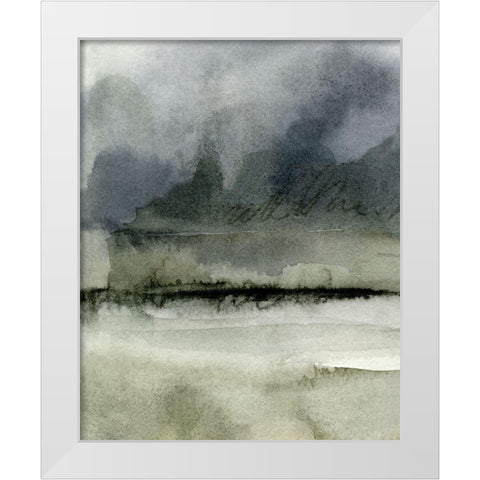 Dusk Horizon IV White Modern Wood Framed Art Print by Caroline, Emma