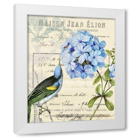 Vintage Aviary II White Modern Wood Framed Art Print by Smith, Karen