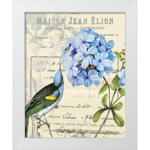 Vintage Aviary II White Modern Wood Framed Art Print by Smith, Karen